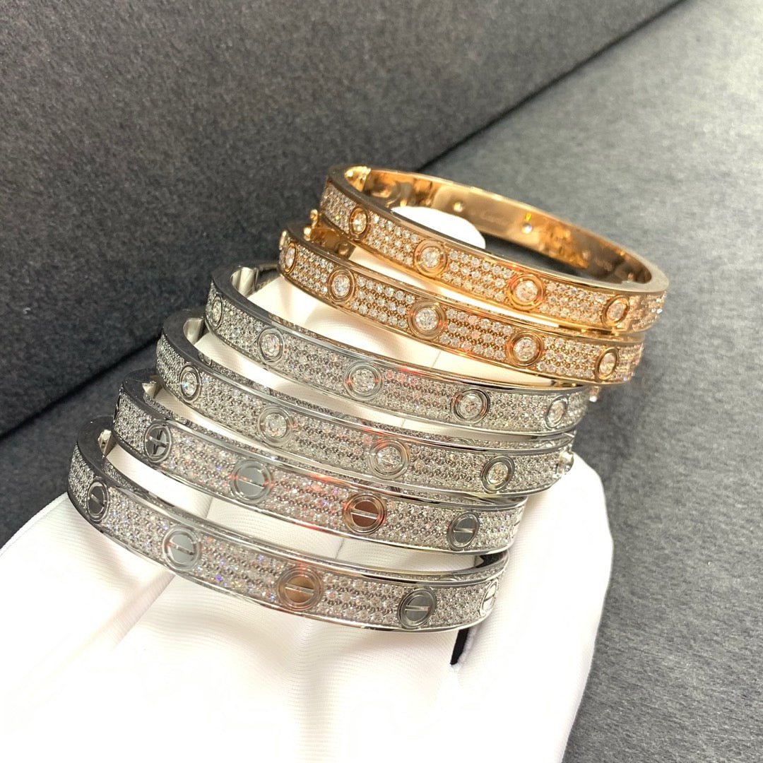 Cartier Love Bracelet Diamonds (Triple Row)