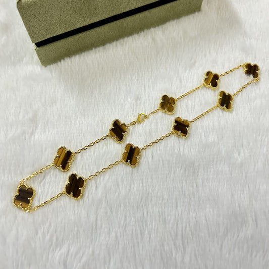 Van Cleef & Arpels Ten Flowers Necklace - Tiger's Eye