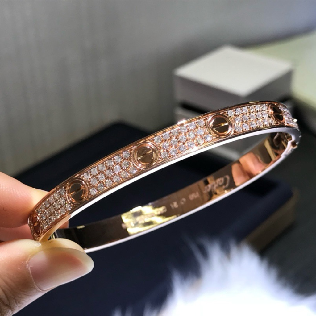 Cartier Love Bracelet Diamonds (Triple Row)