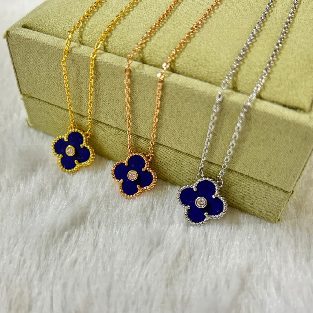 Van Cleef & Arpels One Flower Necklace - Lapis Lazuli