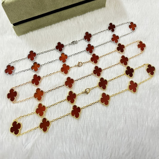 Van Cleef & Arpels Ten Flowers Necklace - Carnelian