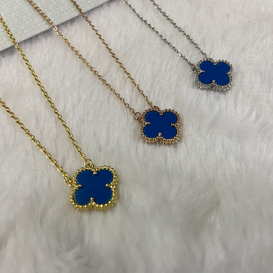 Van Cleef & Arpels One Flower Necklace - Sea Blue