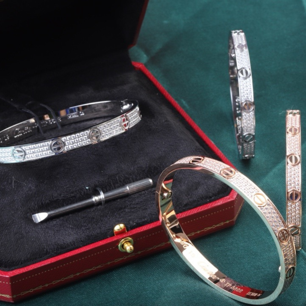 Cartier Love Bracelet Diamonds (Triple Row)