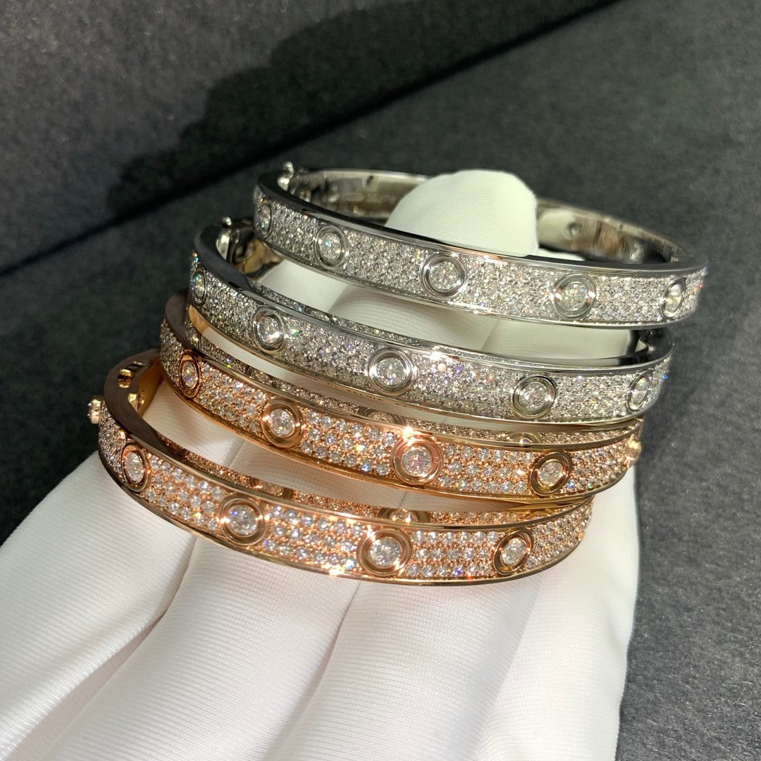 Cartier Love Bracelet Diamonds (Triple Row)